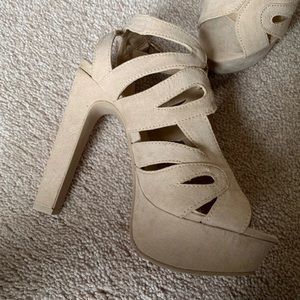 Nude Platform Heels